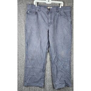 Blue Mountain Canvas Work Pants Mens 40x30 Blue Straight Leg Rugged Casual